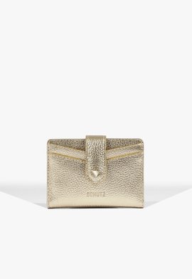 Porta Cartão Hellen Couro Dourado