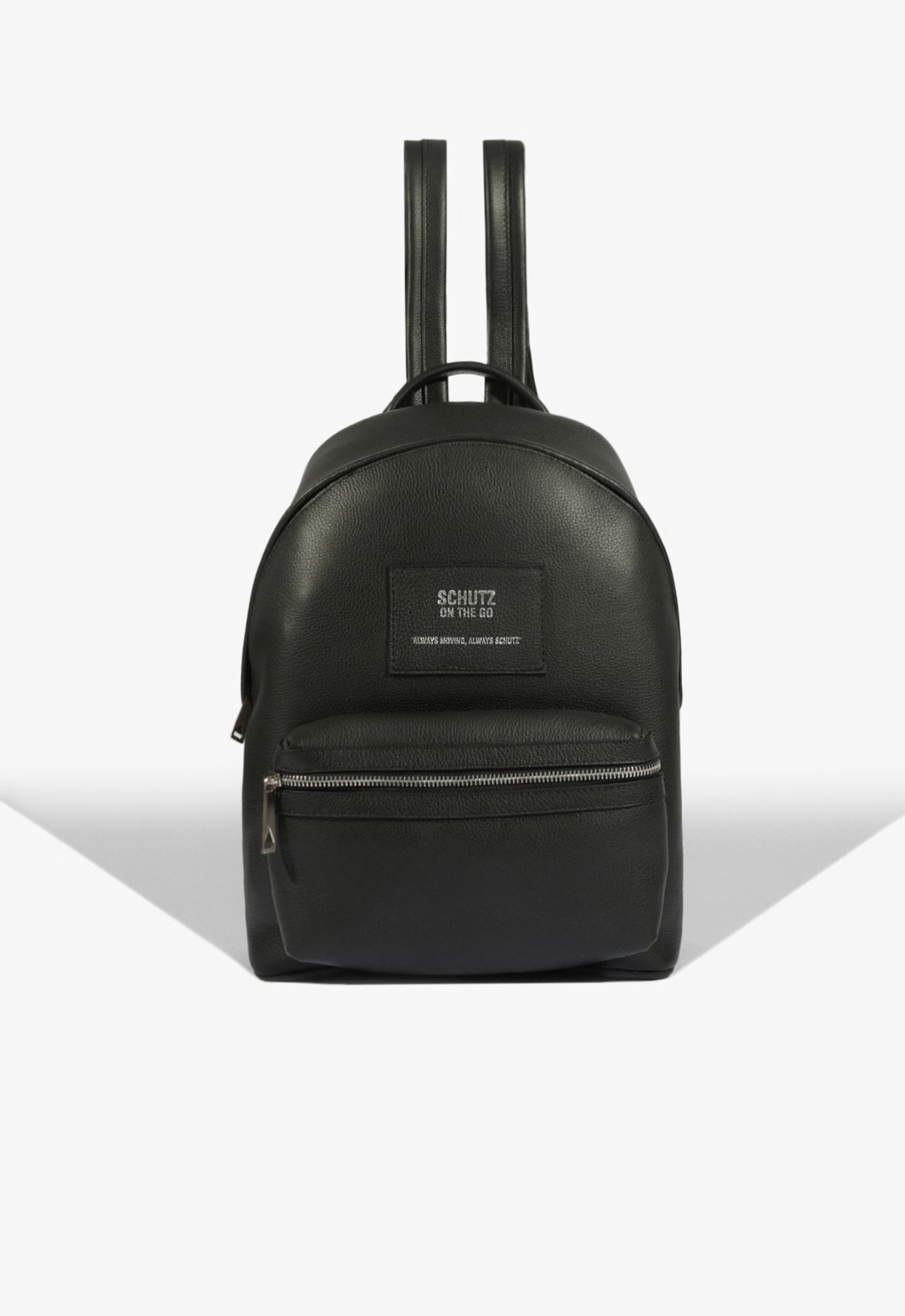 Vista 2 Mochila Schutz Travel Couro Preta | Schutz Schutz BR Preto Schutz BR Preto