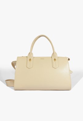 Bolsa Bowling Grande Betsy Couro Branca