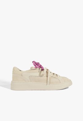 Tênis Couro Suede Off White