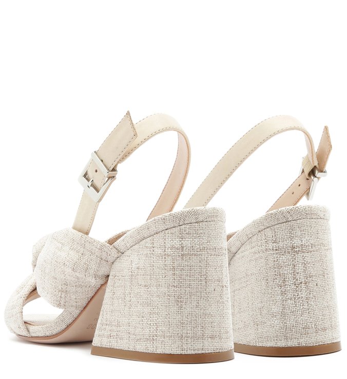 Sandália Block Heel Natural Cru Sandália Block Heel Natural Cru