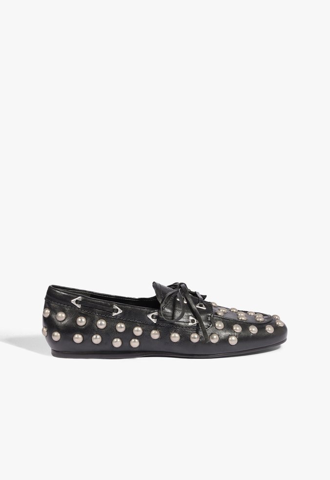 Mocassim Sabina Couro Preto
