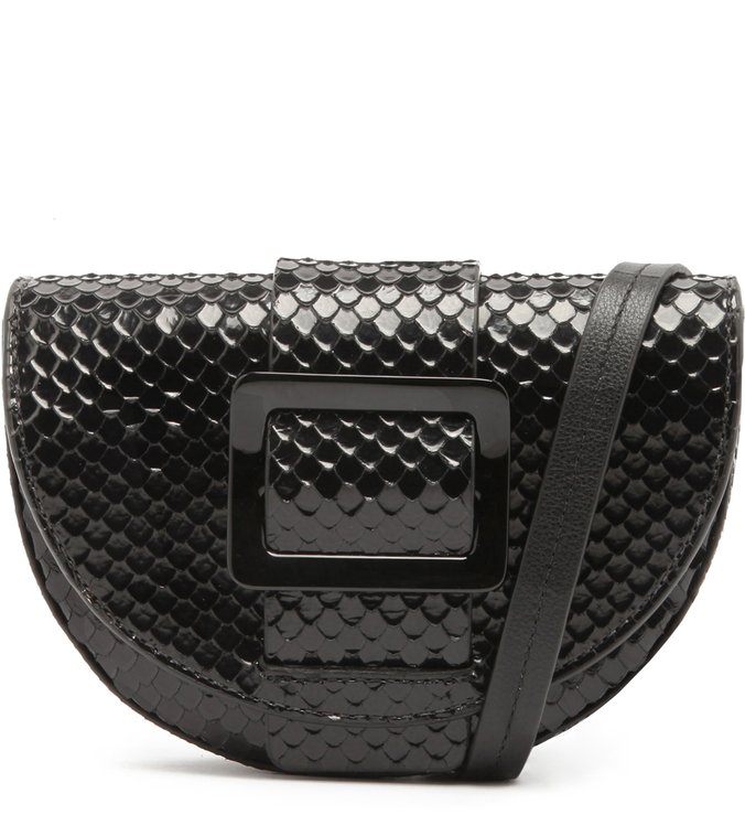 Pochete Buckle Snake Preto