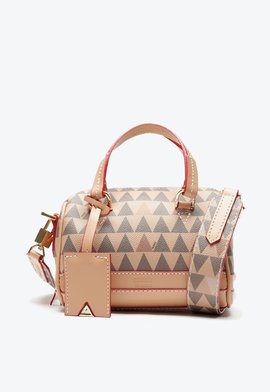 Bolsa Mini Bowling Triangle Bege