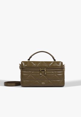 Bolsa Satchel Vanity Média Couro Verde