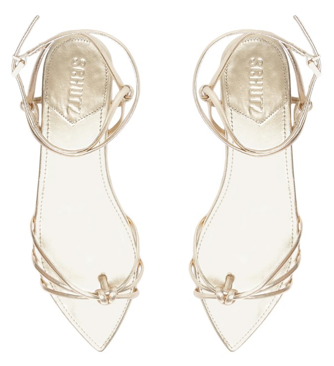 Sandalia schutz bico best sale folha