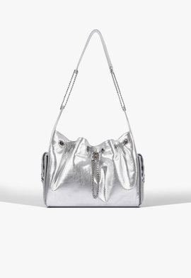 Bolsa  Lilibet Média Couro Prata