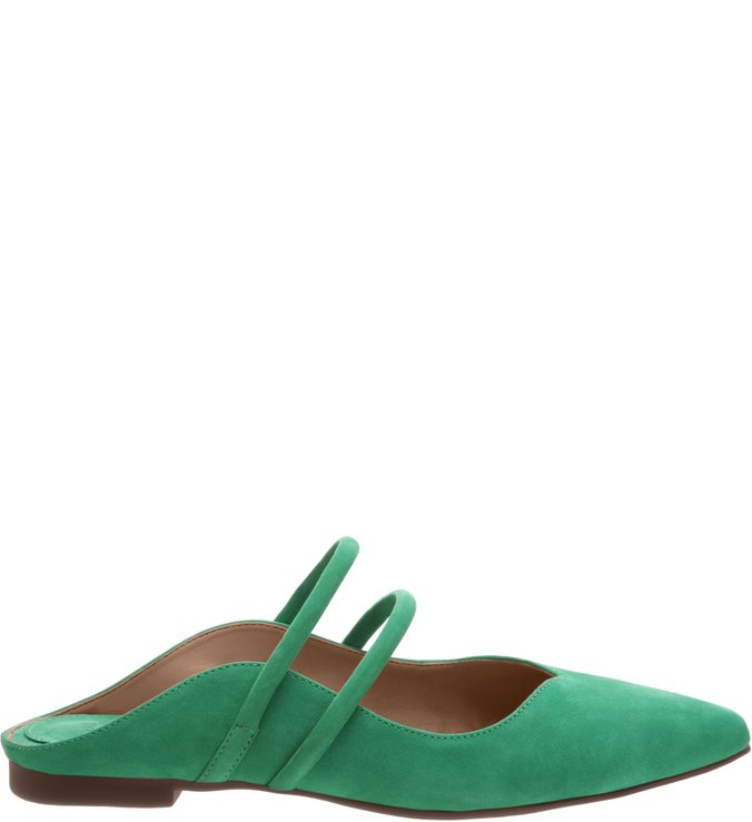 Sapato Mule Camurça Verde