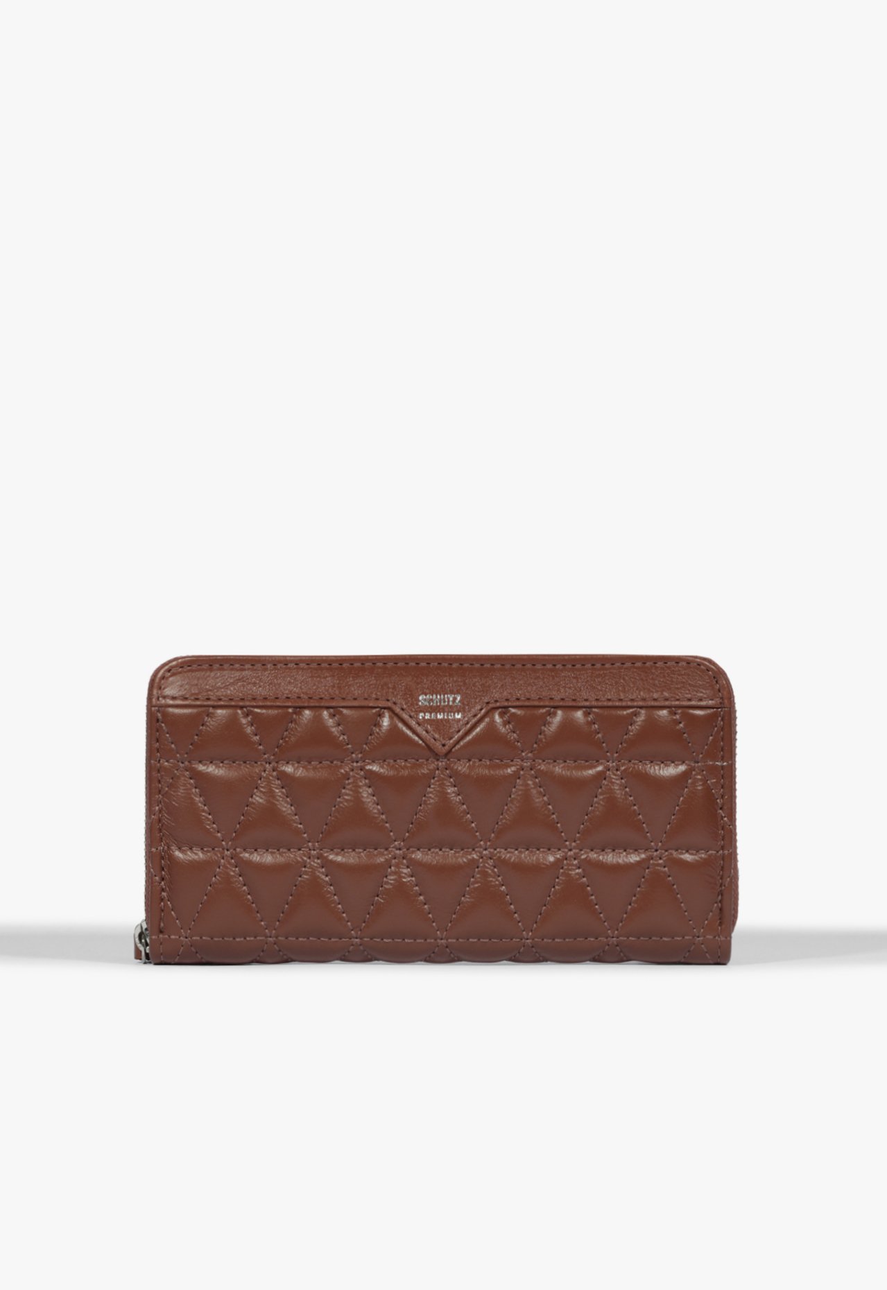 Carteira Grande Couro Matelassê Marrom | Schutz