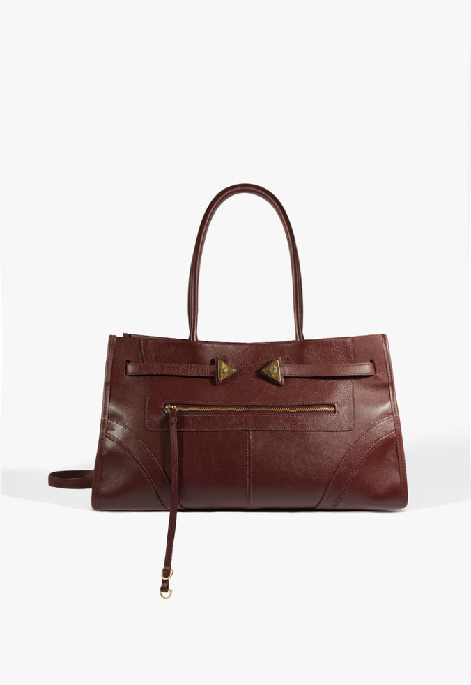 Bolsa Tote Média Brat Couro Vinho