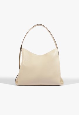 Bolsa Hobo Jane Média Couro Branca