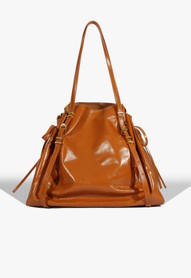 Bolsa Shopping Grande Emily Couro Marrom