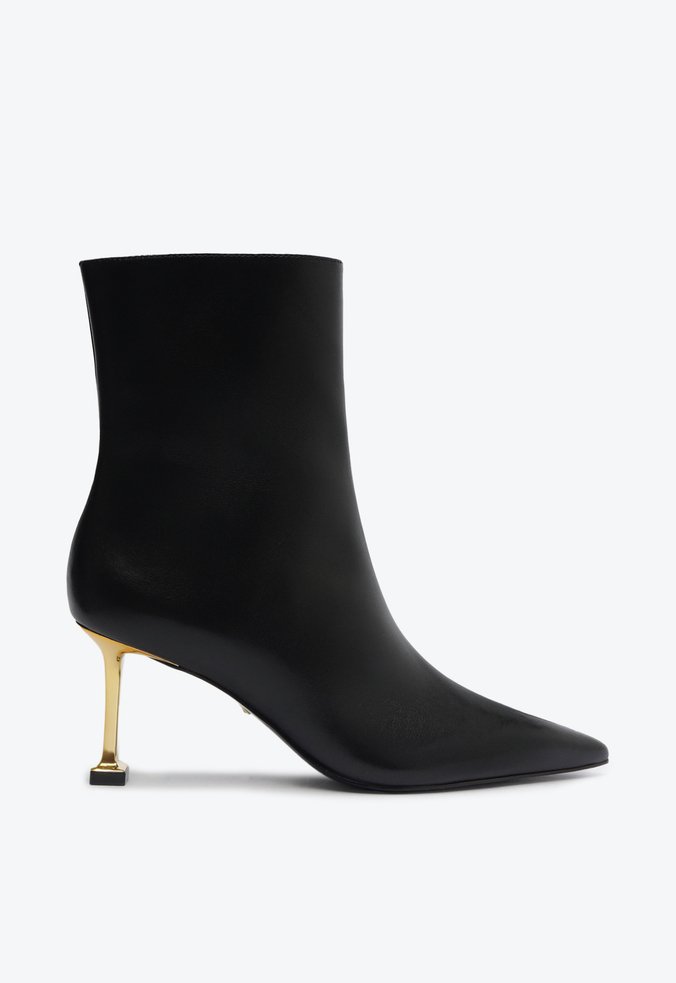 Bota Firenze Bootie Couro Preta