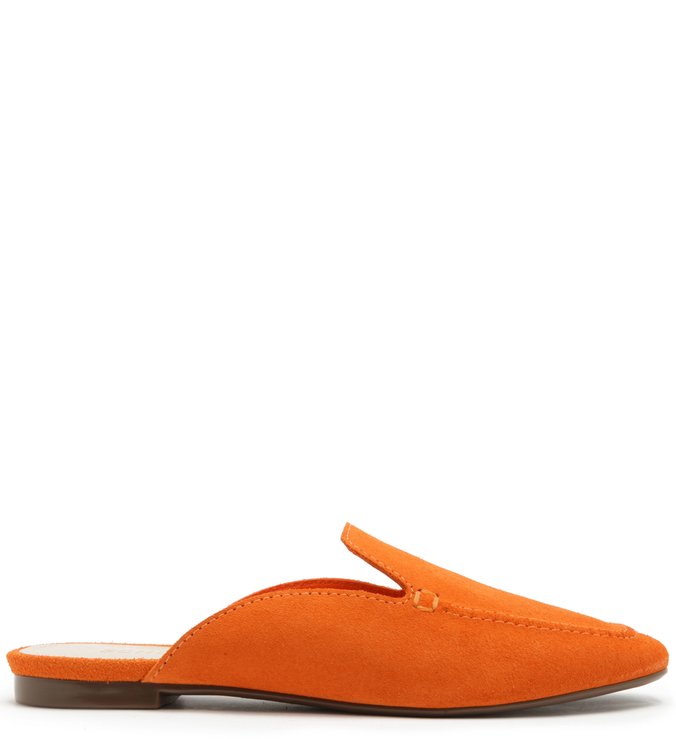 FLAT MULE COMFY SUEDE ORANGE FLAT MULE COMFY SUEDE ORANGE