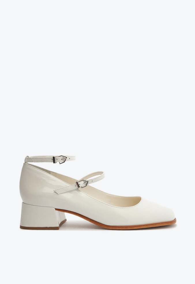 Sapato Boneca Dorothy Verniz Branco