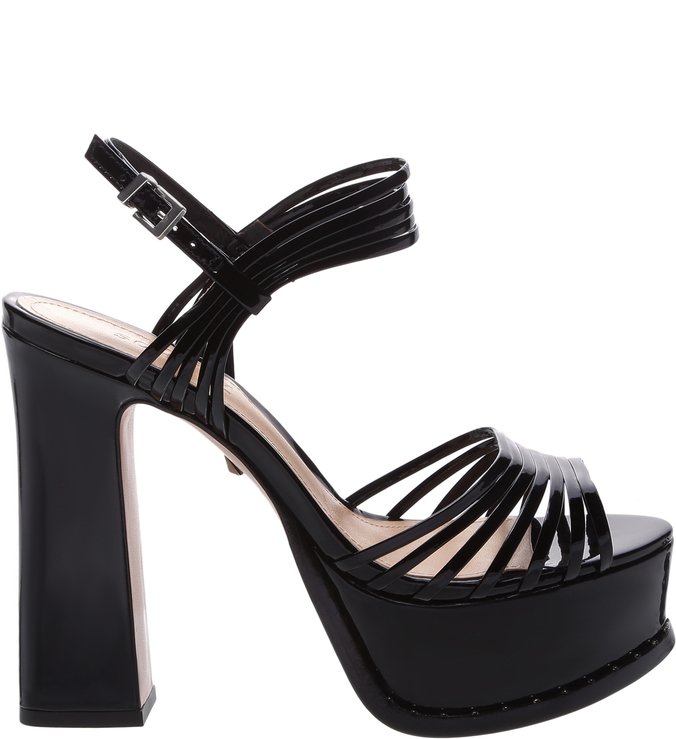 Sandália Meia Pata Multi Strap Black