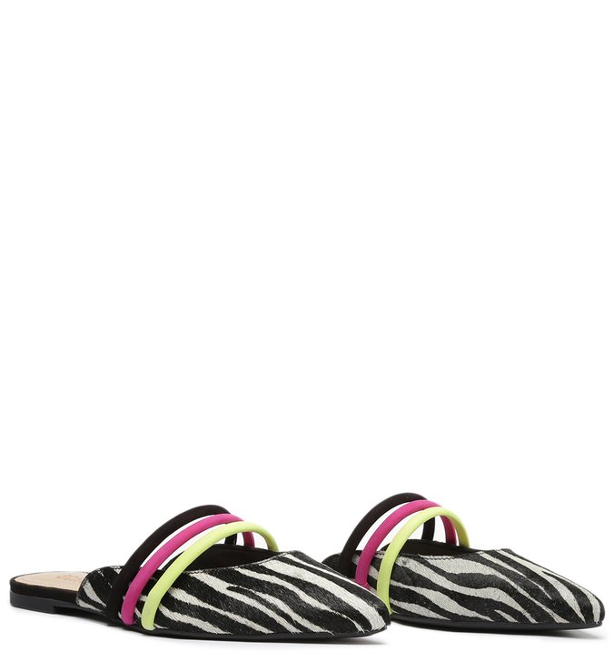 Sapato Mule Rasteira Zebra Sapato Mule Rasteira Zebra