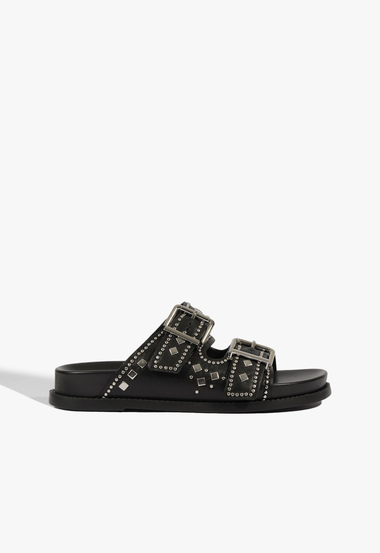 Papete Slide Couro Preto | Schutz