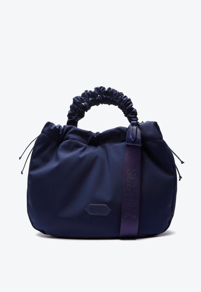 Bolsa Shopping Grande Lolla Nylon Azul-Marinho
