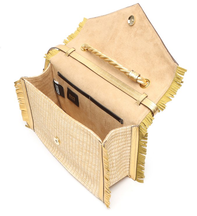 Shoulder Bag Drop Ráfia Gold Shoulder Bag Drop Ráfia Gold