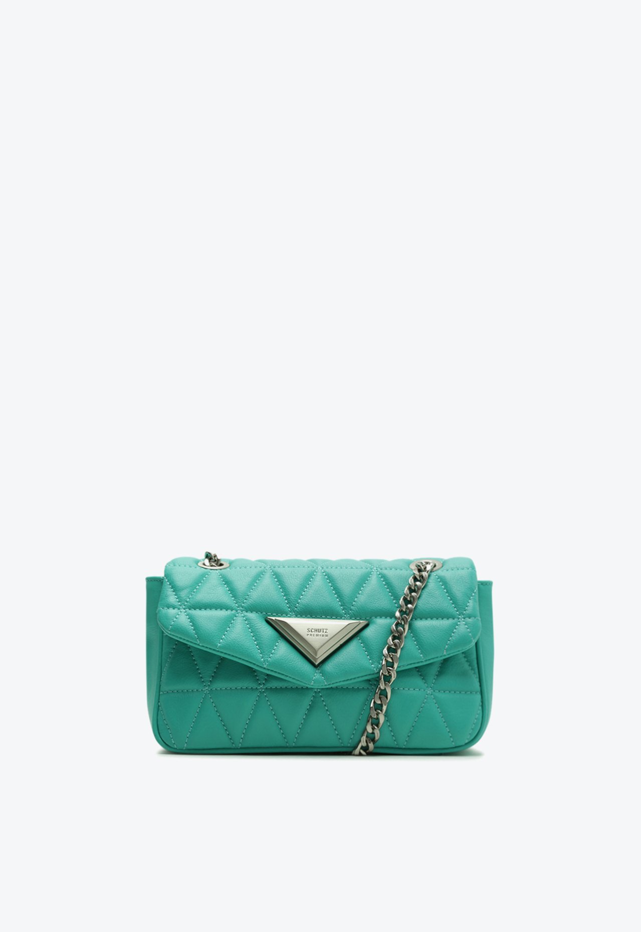 Bolsa Média Tiracolo 944 Matelassê Verde | Schutz