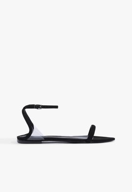 Rasteira Skye Camurça Preta