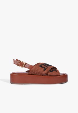 Sandália Plataforma X Schutz Marrom