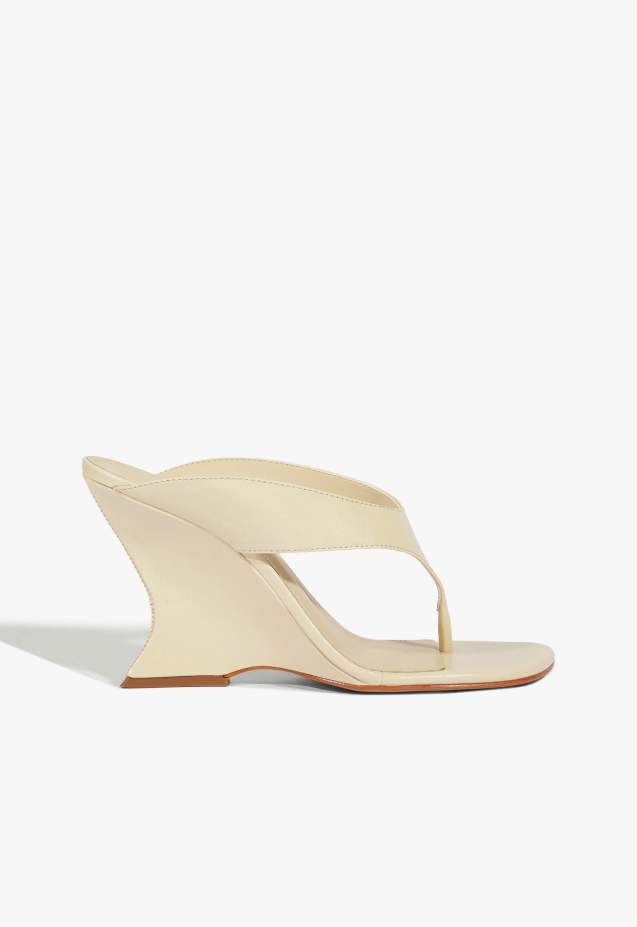 Sandália Anabela Maya Couro Branca | Schutz