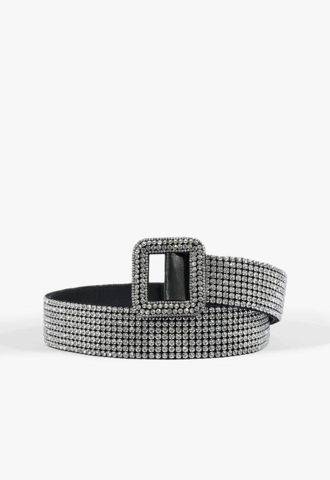 Cinto Strass Fino com Fivela