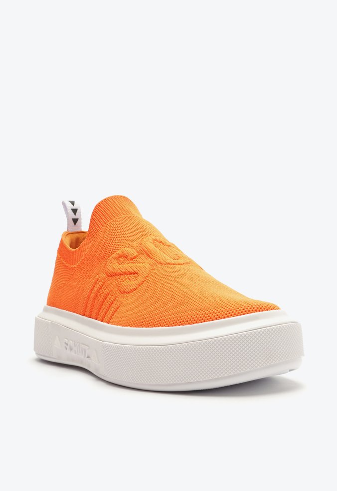 いずみ Tênis Knit Logo Tricô Laranja | Schutz