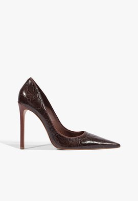 Scarpin Clara Couro Marrom