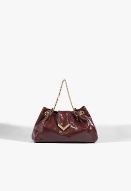 Bolsa Mini Hobo Cloud Couro Vinho