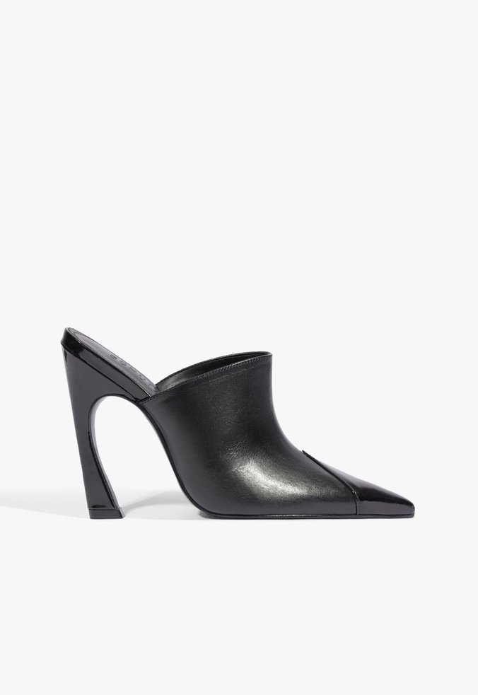 Mule Lexi Couro Preto