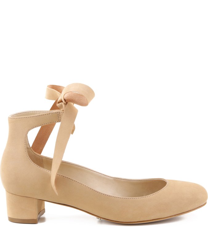 Scarpin Ballerina Block Heel Light Wood Scarpin Ballerina Block Heel Light Wood