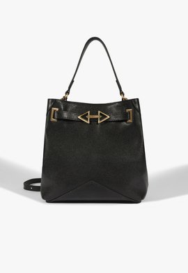 Bolsa Bucket Couro Preta