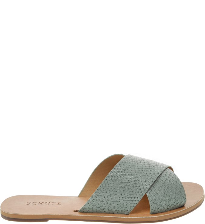 Flat Slide Cross Snake Menta Flat Slide Cross Snake Menta
