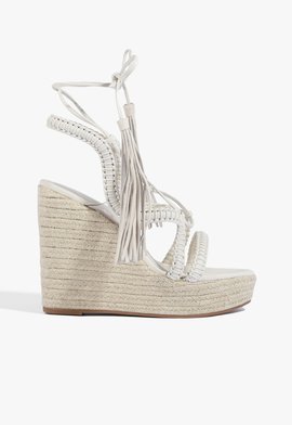 Sandália Lace Wedge Branca