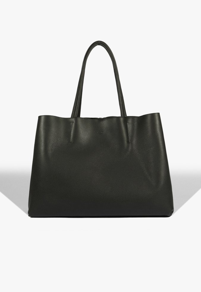 Bolsa Shopping Liah Couro Preta