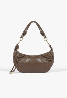 Bolsa Hobo Gwen Couro Marrom