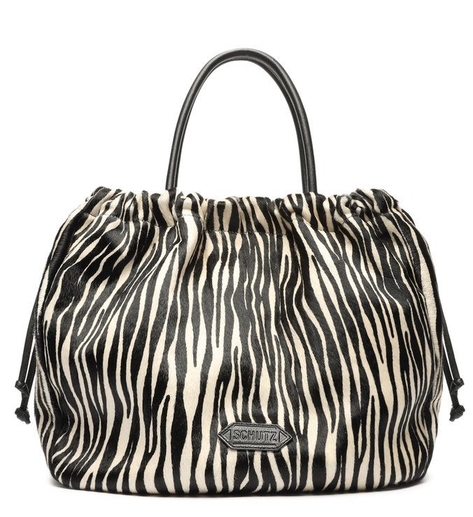 Bolsa Tote Grande Kikka Estampa Zebra