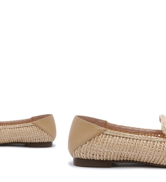 MOCASSIM TRAMA PALHA CRU MOCASSIM TRAMA PALHA CRU