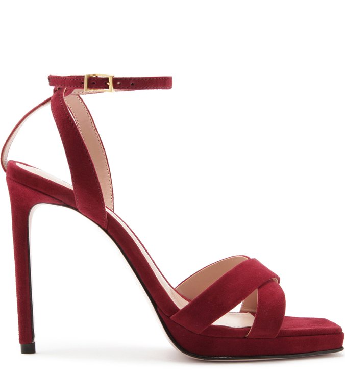 Sandália Salto Nobuck Red Sandália Salto Nobuck Red