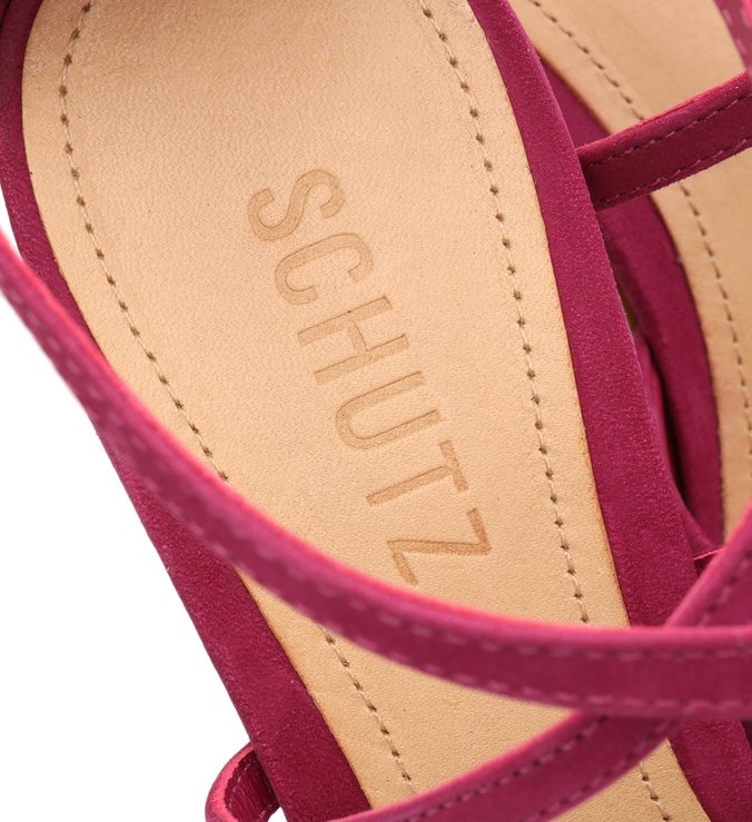 Sapato Scarpin Anabela Espelho Pink Sapato Scarpin Anabela Espelho Pink