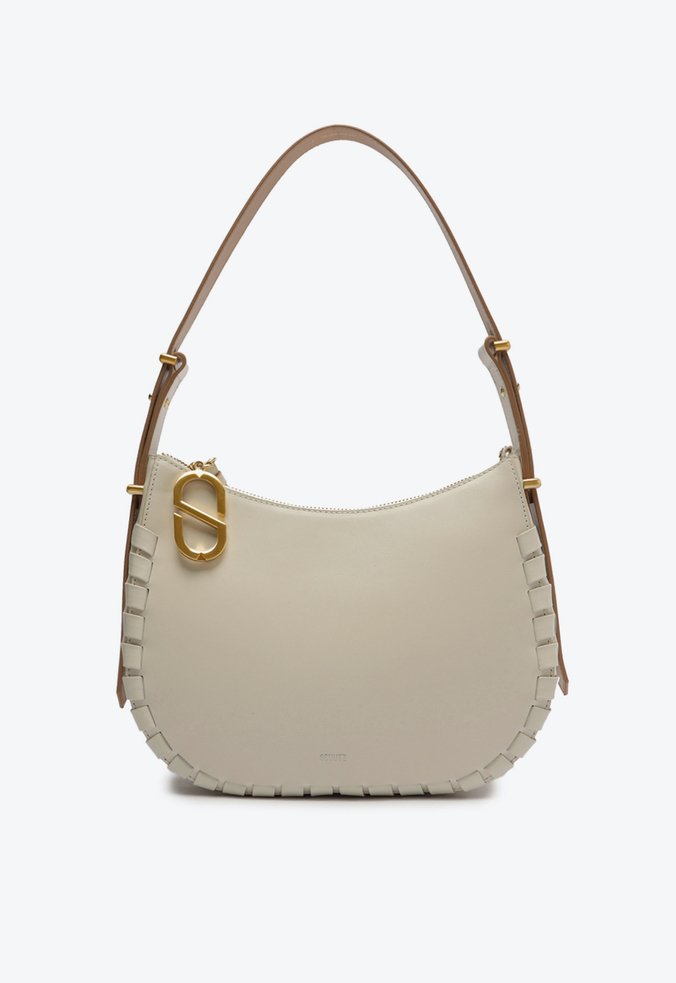 Bolsa Shoulder Zendaya Couro Branca