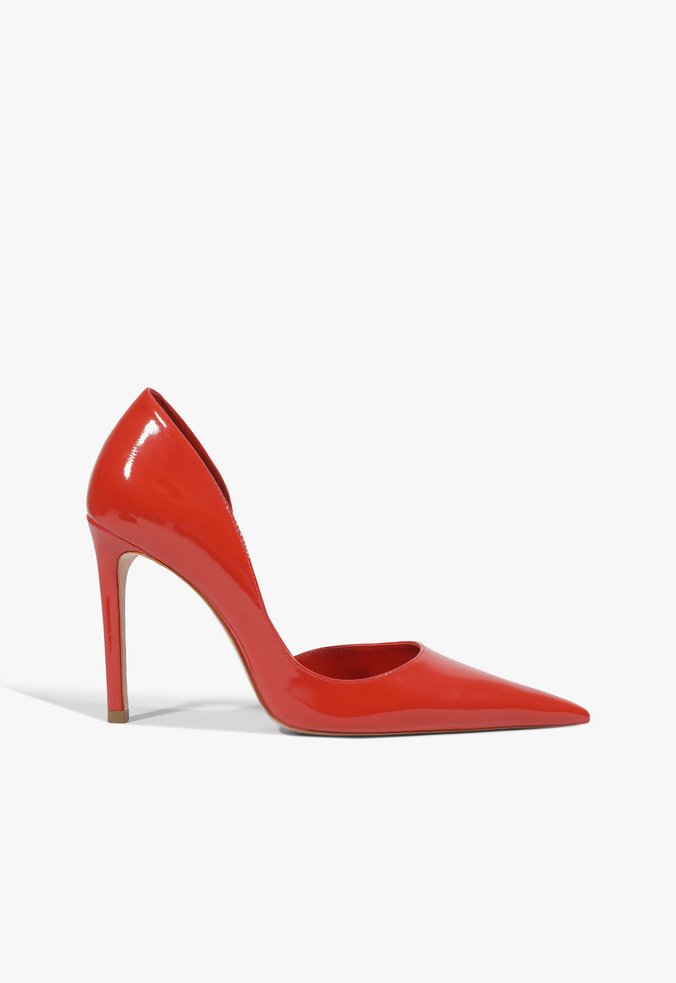 Scarpin Estelle Pump Couro Vermelho