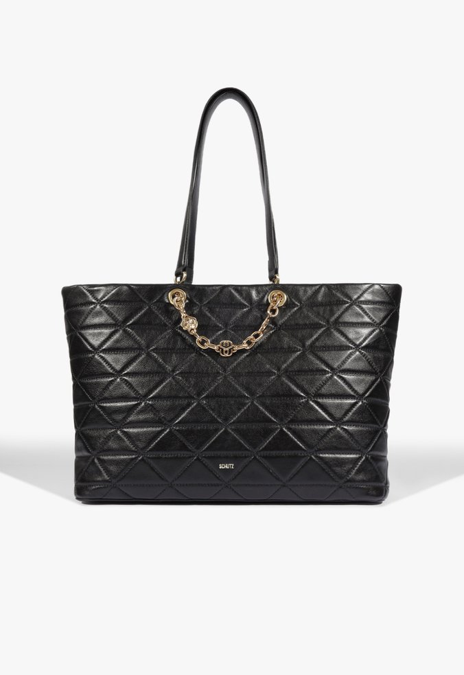 Bolsa Jasper Grande Couro Preta