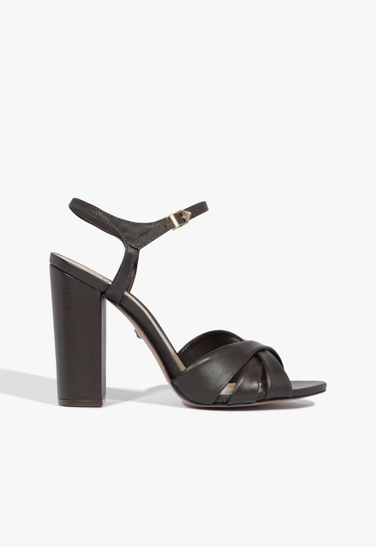 Sandália Keefa Couro Marrom Escuro | Schutz