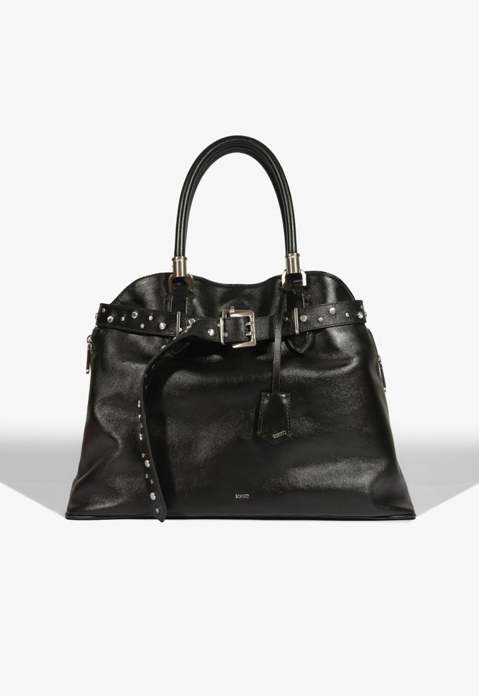 Bolsa Tote Grande Lorena Soft Couro Preta