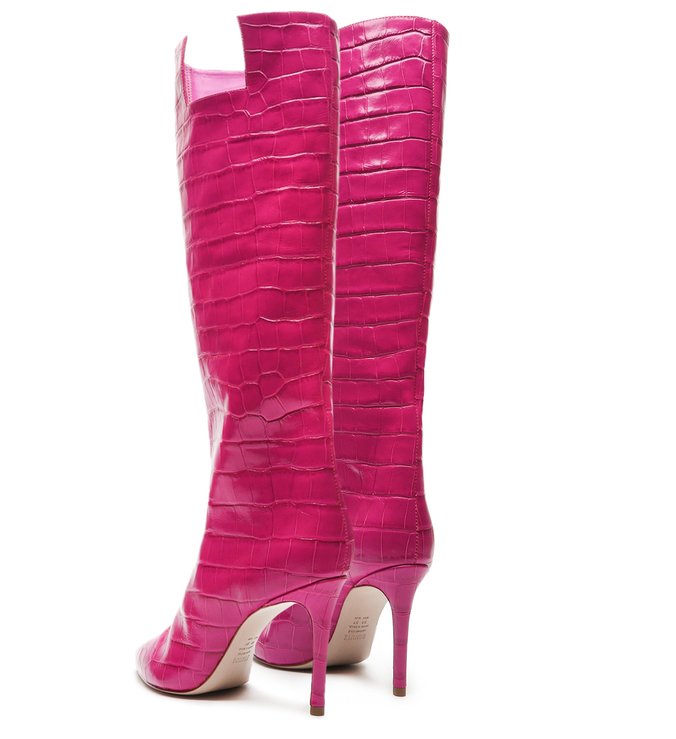 SCHUTZ X GINGER BOTA CROCO PINK SCHUTZ X GINGER BOTA CROCO PINK