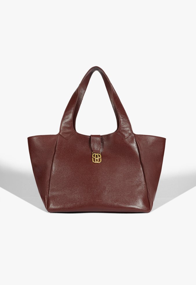 Bolsa Shopping Grande Bucket Easy Couro Vinho